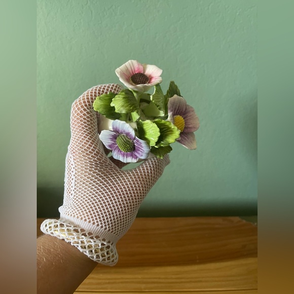 Royal Adderley England Floral Bone China Mini Flower Porcelain Bouquet 4” - Picture 8 of 13